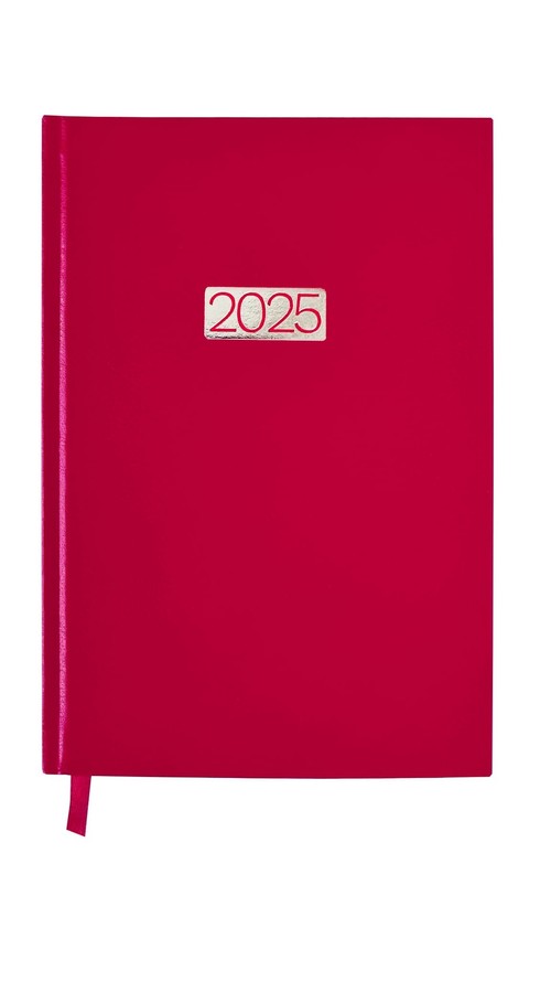 Kalendarz 2025 Dzienny A5 Ekonom V1 Czerwony