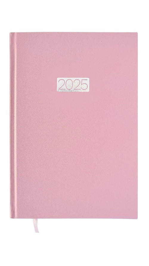 Kalendarz 2025 dzienny A5 ekonomiczny V6 różowy