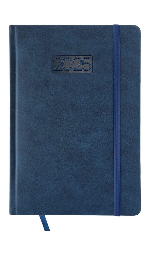 Kalendarz 2025 Dzienny A5 LUX V2 Granatowy