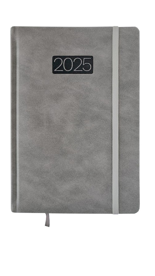 Kalendarz 2025 Dzienny A5 LUX V4 Szary