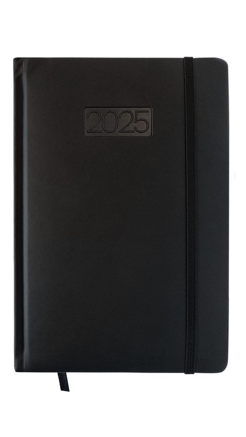 Kalendarz 2025 Dzienny A5 LUX V5 Czarny