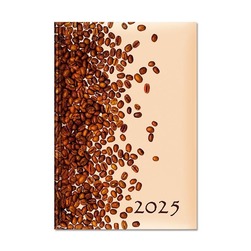 Kalendarz 2025 książkowy B6 dzienny kawa SK3