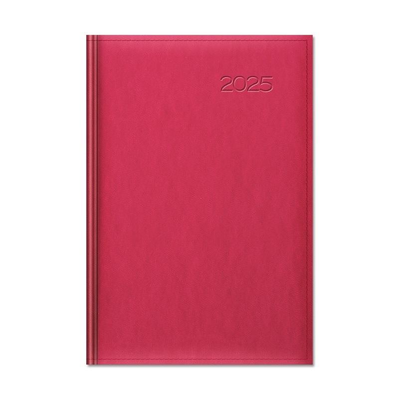 Kalendarz 2025 książkowy B6 dzienny różowy SK3