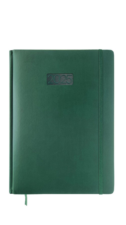 Kalendarz 2025 Tygodniowy A4 LUX V1 Zielony