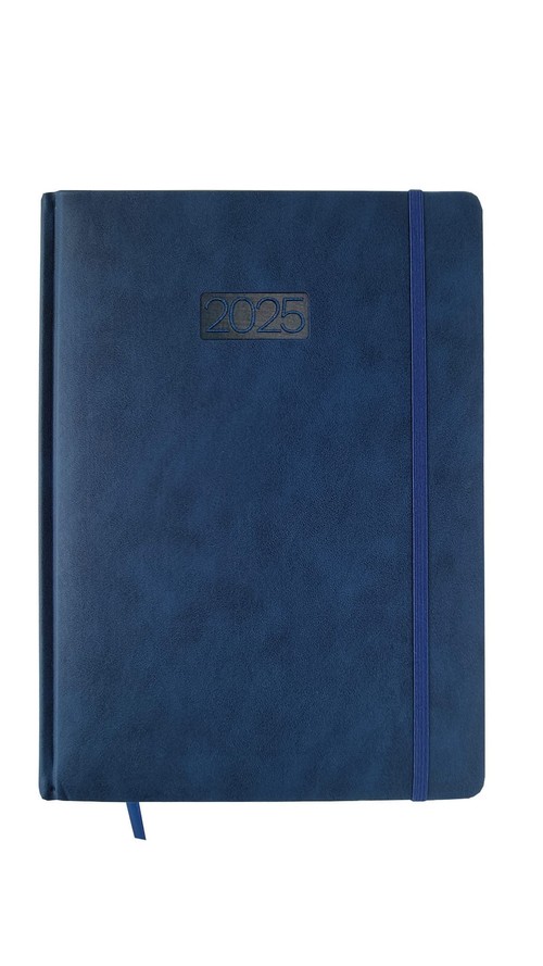 Kalendarz 2025 Tygodniowy A4 LUX V2 Granatowy