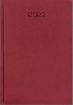 Kalendarz 2026 dzienny A4 Vivella czerwony