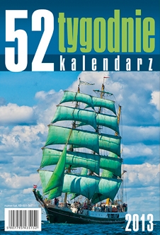 Kalendarz biurkowy stojący 2013  Żaglowce