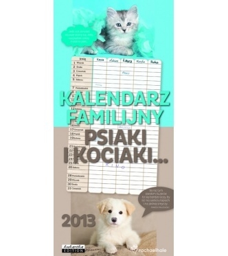 Kalendarz familijny Planer Psiaki i kociaki 2013