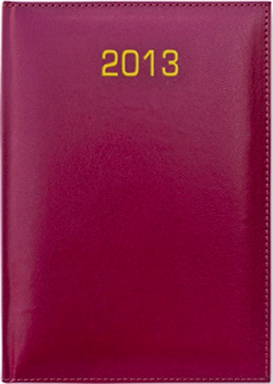 Kalendarz książkowy 2013  A5 bordo