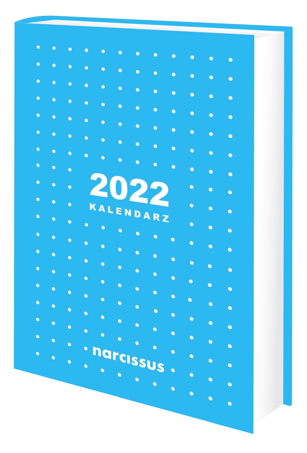 Kalendarz książkowy 2022 Narcissus A5 dzienny niebieski