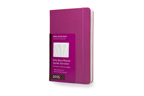 Kalendarz Moleskine 2015 12M Dzienny L magenta