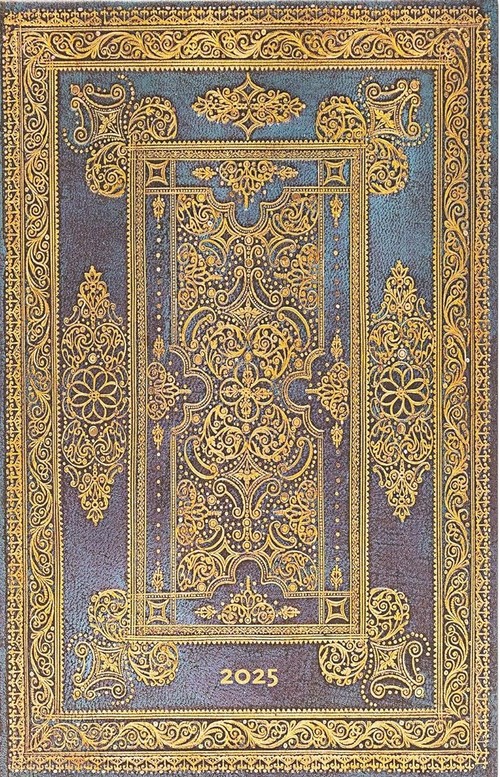 Kalendarz Paperblanks 2025 Blue Luxe Maxi tygodniowy