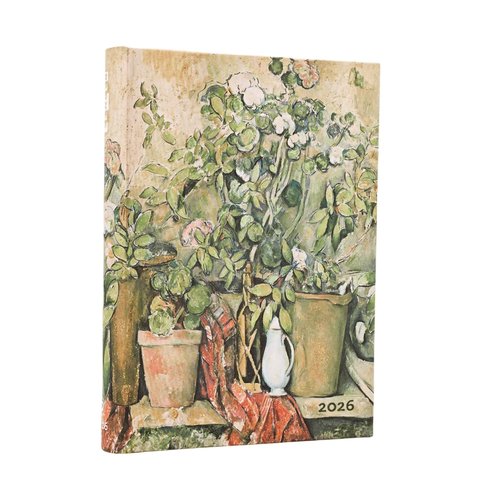 Kalendarz Paperblanks 2026 Cezanne's Terracotta Pots and Flowers Day-at-a-Time Midi