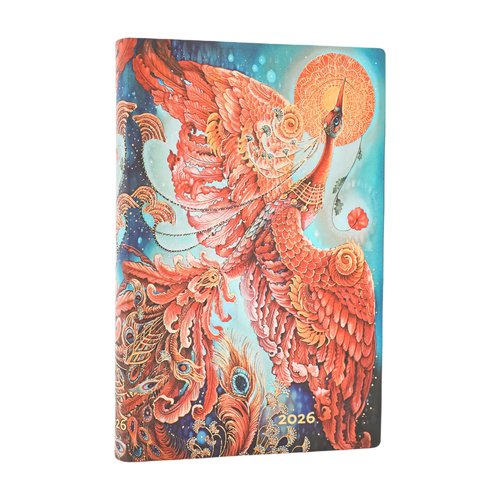 Kalendarz Paperblanks 2026 Firebird HOR Mini miękka okładka