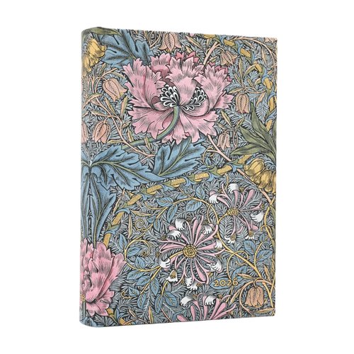 Kalendarz Paperblanks 2026 Morris Pink Honeysuckle Day-at-a-Time Mini