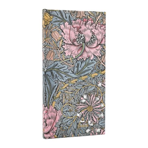 Kalendarz Paperblanks 2026 Morris Pink Honeysuckle HOR Slim