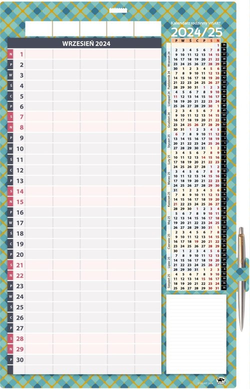 Kalendarz rodzinny 2024/2025