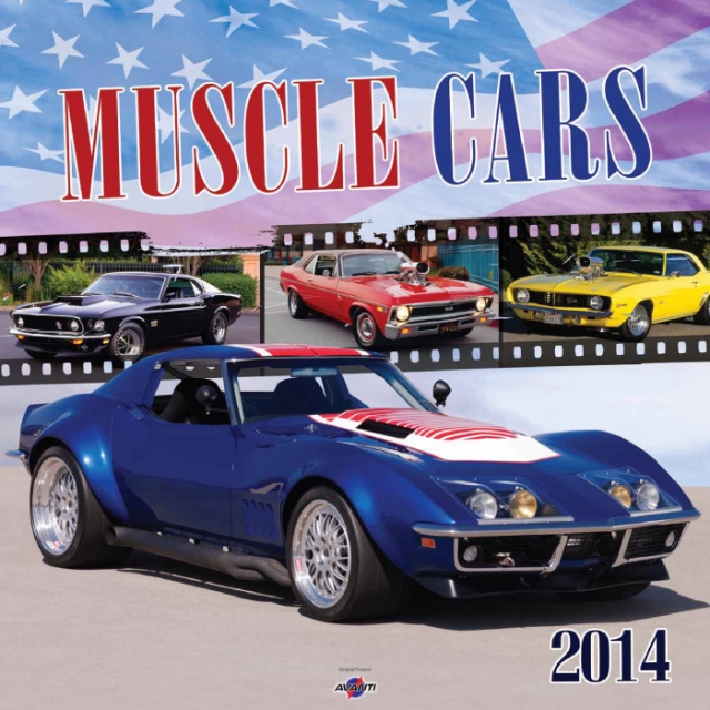 Kalendarz ścienny duży Muscle Cars  KD 6  2014