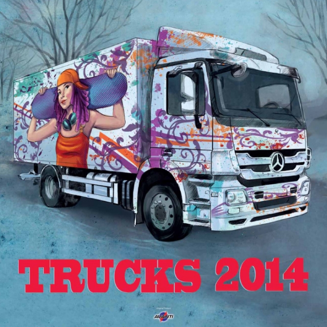 Kalendarz ścienny duży Trucks  KD 4  2014