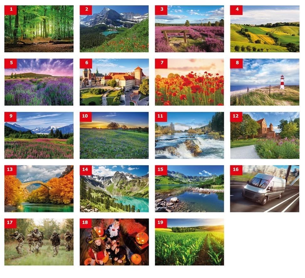 Kalendarz trójdzielny 2022 mix