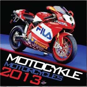 Kalendarz wieloplanszowy 2013 Motocykle