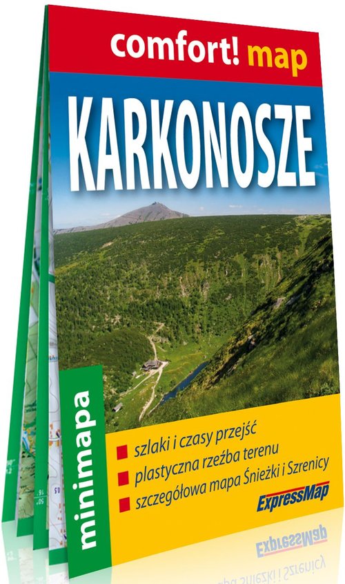 Karkonosze laminowana mapa turystyczna mini 1:90 000