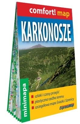 Karkonosze laminowana mapa turystyczna mini 1:90 000
