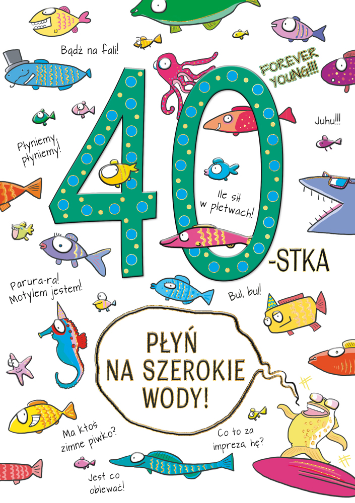 Karnet A5 40 URODZINY