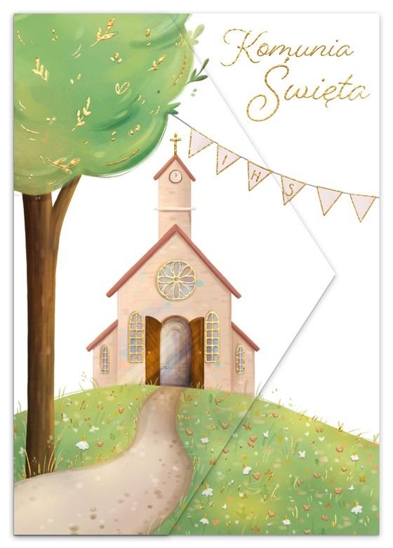 Karnet A5 komunia Kościół
