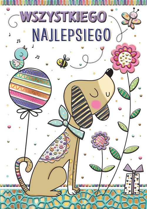 Karnet A5 Pies Wiosna