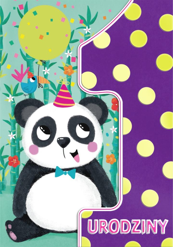 Karnet A5 z klapką Roczek Panda