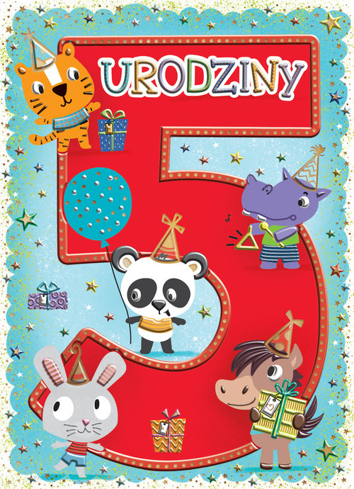 Karnet B6 5 Zwierzaki