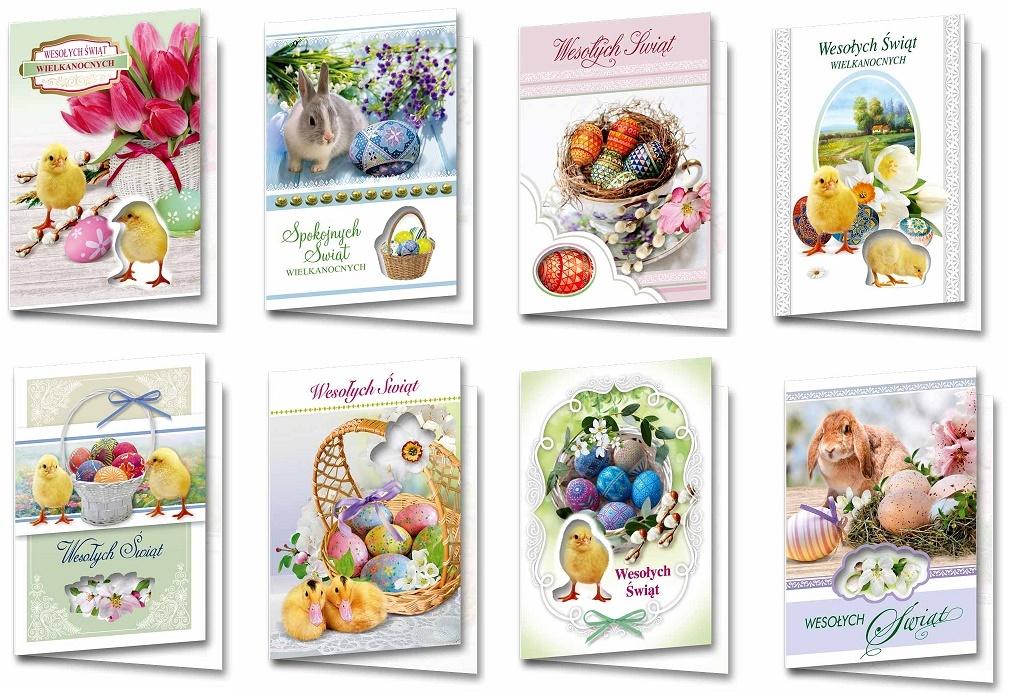 Karnet B6 BWD Wielkanoc Świeckie (10szt) MIX