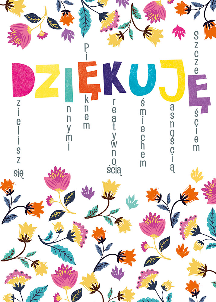 Karnet b6 dziękuję ii