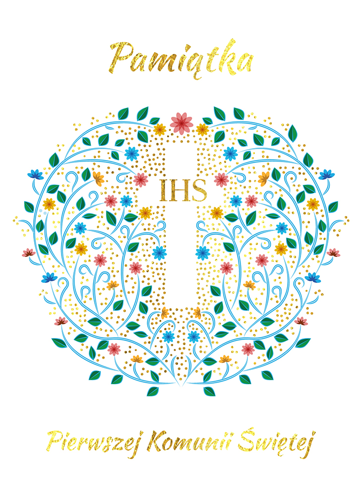 Karnet B6 komunia krzyż