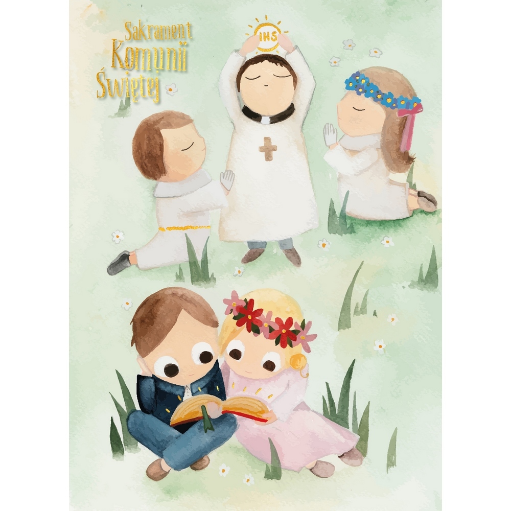 Karnet B6 komunia łąka