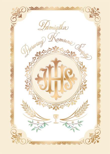Karnet B6 Komunia Ornament