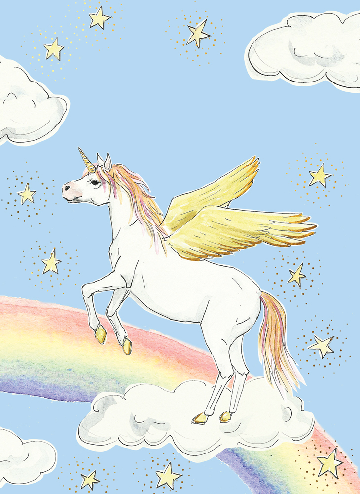 Karnet B6 Koń Tęcza