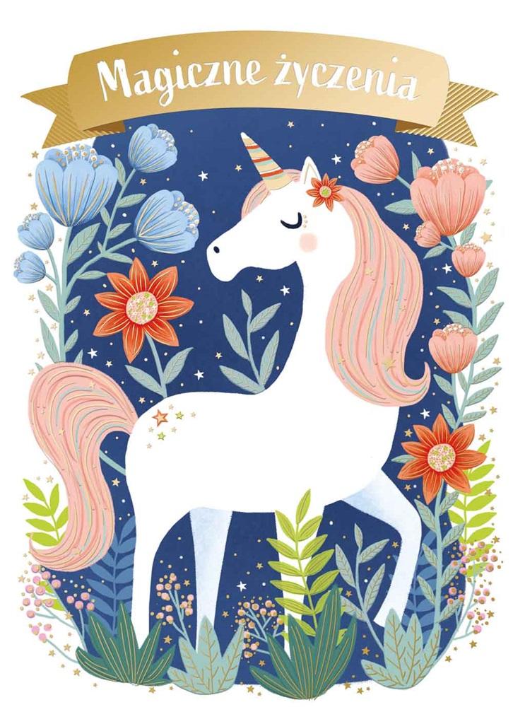 Karnet B6 Magiczne życzenia Koń