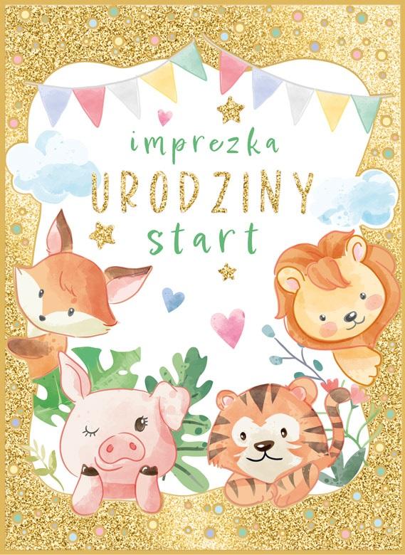 Karnet B6 Urodzinowe zwierzaki