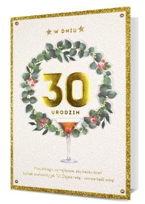 Karnet B6 Urodziny 30 HM200-2294