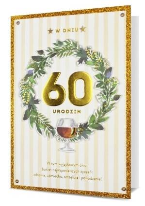 Karnet B6 Urodziny 60 HM200-2297
