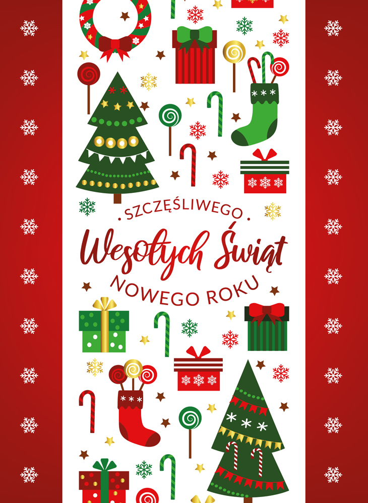 Karnet B6 Wesołych Świąt pachnący