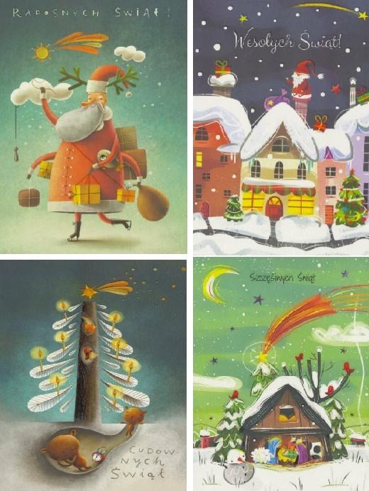 Karnet Boże Narodzenie B6 mix wzorów