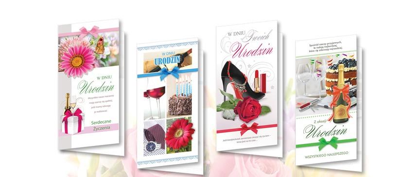 Karnet DL De Lux. Urodziny MIX (10szt.)