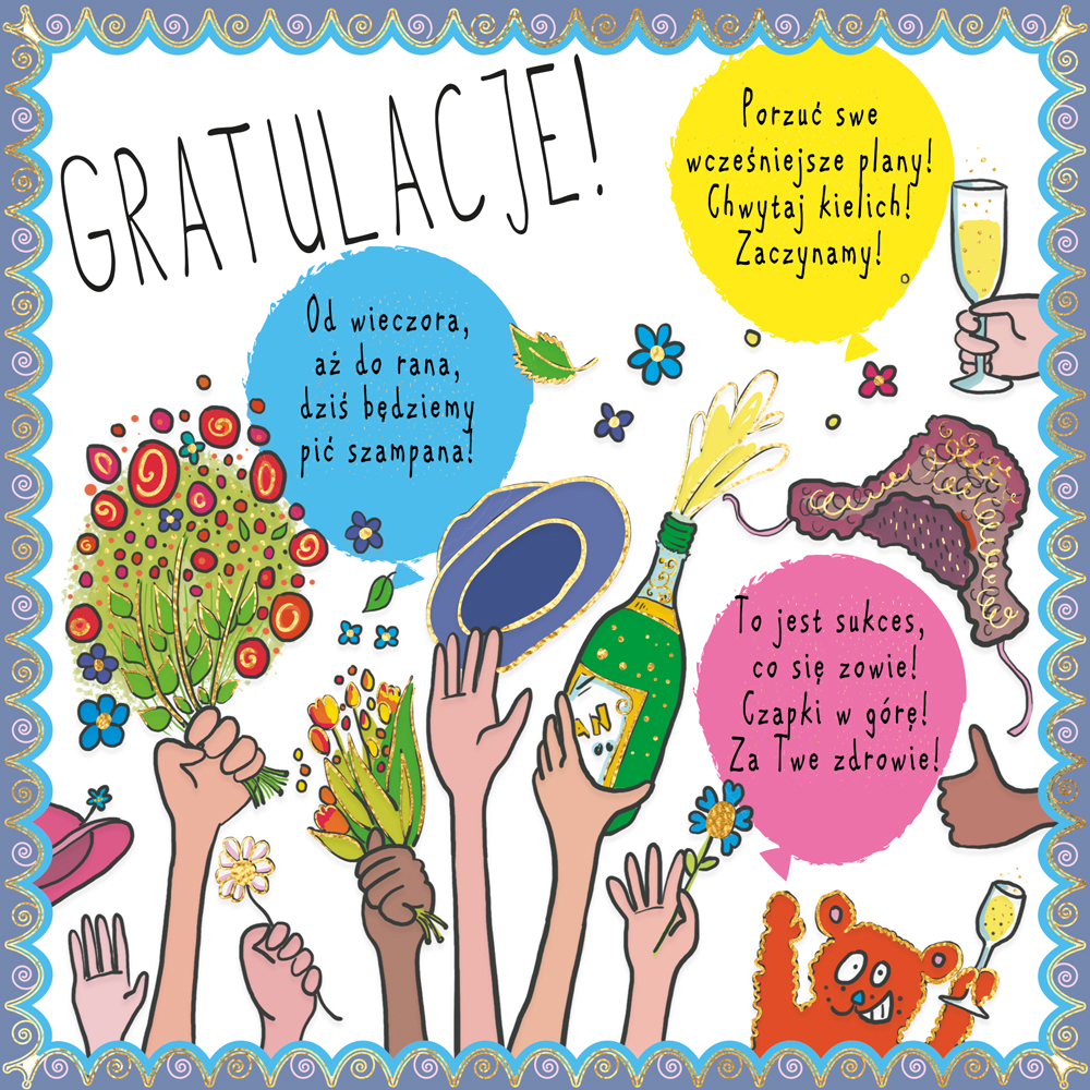 Karnet KW HS Gratulacje