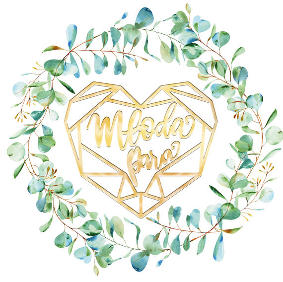 Karnet KW Ślub Liście Lakier 3D