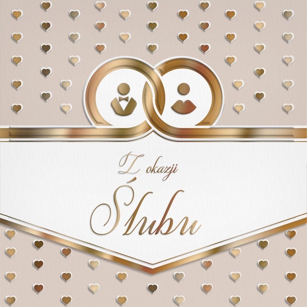 Karnet KW Ślub obrączki