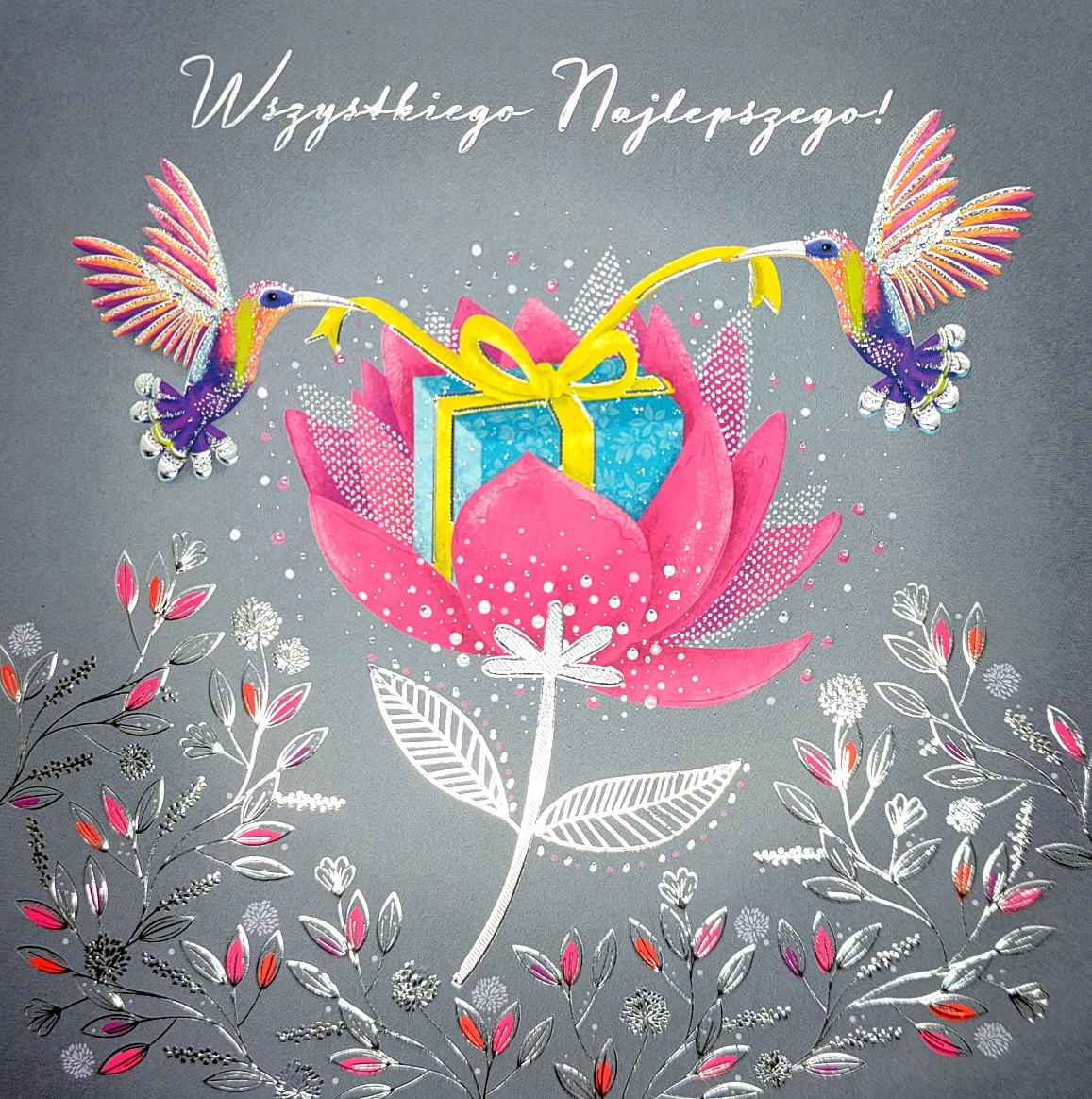 Karnet KW TŁ Prezent kolibry