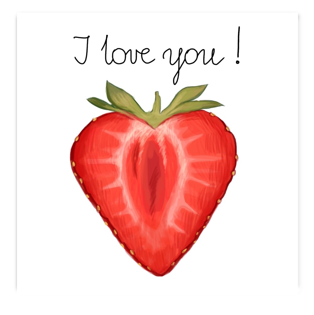 Karnet KW Truskawkowe serce